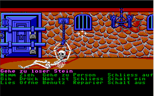 unsichtbar in Maniac Mansion